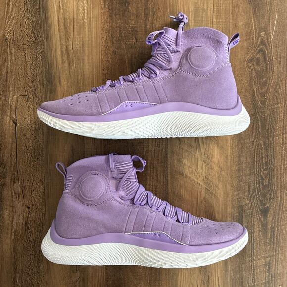 Under Armour Curry 4 Flotro Vivid Lilac Men Size 14 Basketball Shoes 3024861-500 main image 7